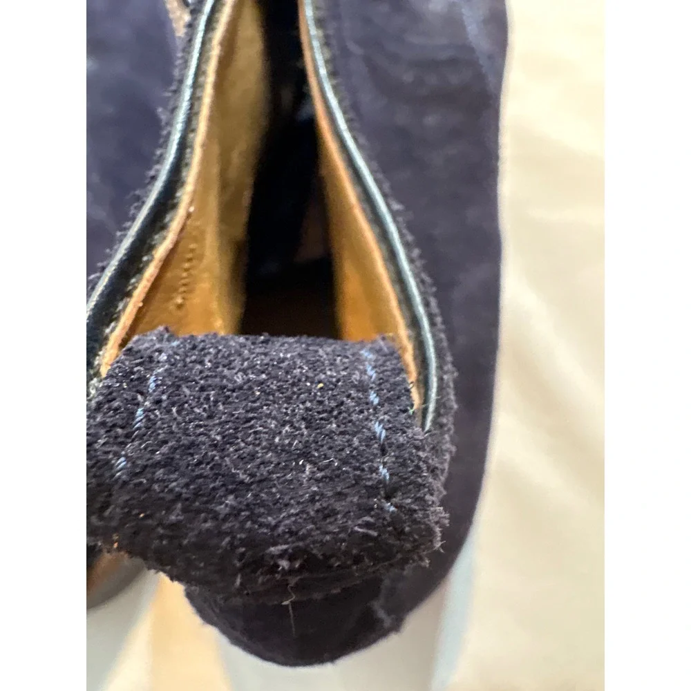 Zara Man Dark Blue Suede‎ Chukka Boots Size 42 US 9 Heritage Preppy Gentleman